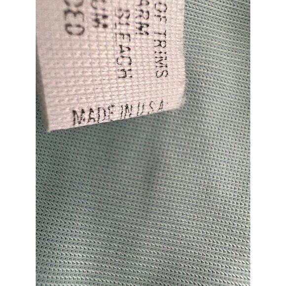 Vintage Shadowline Aqua Nylon Nightgown & Robe Silky Roses Embroidery Small Mcm - Picture 15 of 16